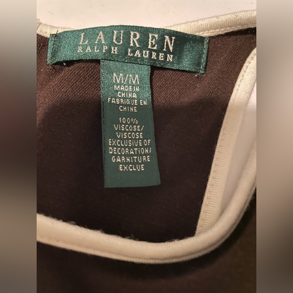 LAUREN Ralph Lauren Sz Brown Micro Tank Midi Dress - Picture 2 of 6
